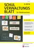SCHUL VERWALTUNGS BLATT 2-2016. für Niedersachsen. Aus dem Inhalt: Thema des Monats Sprachförderung und interkulturelle Schule