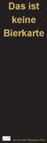 Das ist keine Bierkarte