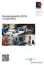 Kursprogramm 2016. Führungsausbildung