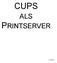 CUPS PRINTSERVER ALS. am1980.de