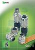 Subminiatur Rundsteckverbinder Serie 711 Subminiature circular connectors series 711. Kurzinformation Brief information Ü TI