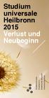 Studium universale Heilbronn 2015 Verlust und Neubeginn