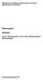 Rahmenplan. Deutsch. Ministerium für Bildung, Wissenschaft und Kultur Mecklenburg-Vorpommern