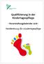 Qualifizierung in der Kindertagespflege - Veranstaltungskalender 2016 -