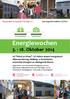 Energiewochen 3. - 18. Oktober 2014