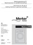 Bedienungsanleitung für Waschmaschinen für das Mehrfamilienhaus Instructions for the use of washing machines in apartment buildings