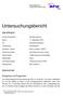 Untersuchungsbericht