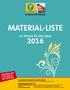 MATERIAL-LISTE. zur Woche für das Leben MATERIALIEN. MATERIALIEN Bestellen: Christiane Moser Telefon 0681 /819 175 27 salzburg@wochefuerdasleben.