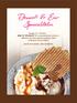 Dessert- & Eis- Spezialitäten