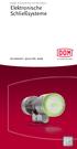 Elektronische Schließsysteme