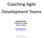 Coaching Agile Development Teams