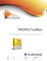 PROFFIX ToolBox. Erweiterungen für Abläufe ohne Unterbruch. Creator TFE File name PROFFIX ToolBox