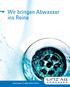 Wir bringen Abwasser ins Reine