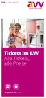 2016 > Tickets & Preise. Tickets im AVV Alle Tickets, alle Preise! www.avv.de/tickets