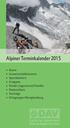 Alpiner Terminkalender 2015. Kurse Gemeinschaftstouren Sportklettern Gruppen Kinder, Jugend und Familie Naturschutz Vorträge Ortsgruppe Obergünzburg