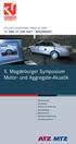 5. Magdeburger Symposium Motor- und Aggregate-Akustik
