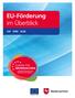 EU-Förderung im Überblick ESF EFRE ELER