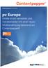 Contentpepper Case Study. pv Europe Inhalte smart verwalten und monetarisieren mit einer neuen Multikanallösung basierend auf Contentpepper