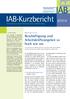 IAB Kurzbericht. Aktuelle Analysen aus dem Institut für Arbeitsmarkt- und Berufsforschung