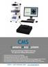CMS. Camera Mess System. Zusatzausstattung & Modernisierung für optische Härteprüfmaschinen