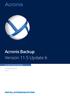 Acronis Backup Version 11.5 Update 6 INSTALLATIONSANLEITUNG. Für Windows Server Für PC GILT FÜR FOLGENDE PRODUKTE