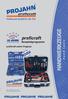 proficraft h a n d t o o l s Komplettprogramm Preisbewusste Qualität für den Profi 10 JAHRE proficraft entire Program HANDWERKZEUGE