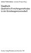 Barbara Friebertshäuser, Annedore Prengel (Hrsg.) Handbuch Qualitative Forschungsmethoden in der Erziehungswissenschaft