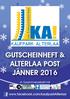 GUTSCHEINHEFT & ALTERLAA POST JÄNNER 2016. In Zusammenarbeit mit. www.facebook.com/kaufparkalterlaa