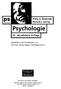 Psychologie. 16., aktualisierte Auflage. Bearbeitet und herausgegeben von Ralf Graf, Markus Nagler und Brigitte Ricker PEARSON.