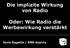 Die implizite Wirkung von Radio. Oder: Wie Radio die Werbewirkung verstärkt. Doris Ragetté / RMS Austria
