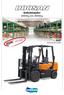 Gabelstapler 2000kg bis 3000kg. Fork Lift Trucks. Pneumatic Forklift Truck FC D30G. 2000kg to 3000kg Range SERIE. Diesel D20G/D25G/D30G