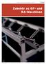Zubehör zu GF- und RA-Maschinen