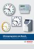 Uhrenprogramm von Bosch. Hauptuhren Nebenuhren Funkuhren