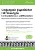 Umgang mit psychischen Erkrankungen bei Mitarbeiterinnen und Mitarbeitern