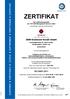 ZERTIFIKAT. DWH Drahtwerk Horath GmbH ISO 50001:2011. Die Zertifizierungsstelle der TÜV SÜD Management Service GmbH bescheinigt, dass das Unternehmen