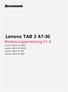 Lenovo TAB 2 A7-30 Bedienungsanleitung V1.0