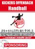 KICKERS OFFENBACH. Handball. ...zusamme schaffe mers! SPONSORING