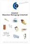 Zubehör Waschen/ Reinigung/ Unterhalt