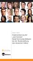 Enterprise 2.0 Fallstudie: Implementierung der Just Connect Social Community Software bei der Studienstiftung des deutschen Volkes