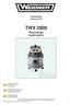 Ersatzteilliste spare part list TWX 2900 Waschsauger carpet washer