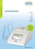 REFRAKTOMETER. www.kruess.com MEASURING QUALITY. SINCE 1796