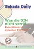 Was die DIN nicht verrät