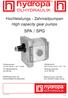 SPA / SPG. Hochleistungs - Zahnradpumpen High capacity gear pumps. Displacement from 0,9 up to 61,1 cm³ / rev. Working pressures up to 300 bar