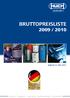 BRUTTOPREISLISTE 2009 / 2010