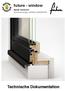 future - window BIENE FENSTER flächenbündiges GANZGLASFENSTER Technische Dokumentation