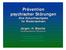 Prävention psychischer Störungen Eine Zukunftsaufgabe für Niedersachsen