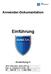 Anwender-Dokumentation Einführung