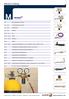 Messer Cutting. M.1 Druckminderer 200 bar. M.2 - M.3 Druckminderer 300 bar M.4 - M.5 MINITHERM M.6 - M.9 STARLET M.10 - M.11 RH M.12 - M.