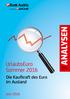 ANALYSEN. UrlaubsEuro Sommer 2016. Die Kaufkraft des Euro im Ausland BANK AUSTRIA ECONOMICS & MARKET ANALYSIS AUSTRIA
