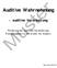 Auditive Wahrnehmung - auditive Verarbeitung